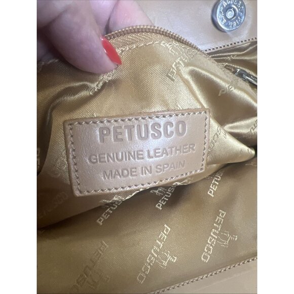 PETUSCO Spanish Genuine Leather Made in Spain Brown Doctor Style Shoulder Bag - Picture 12 of 12